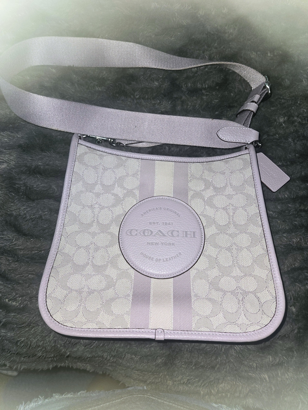 Coach Lavender Signature Crossbody Bag